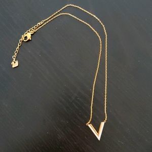 Chevron Swarovski necklace